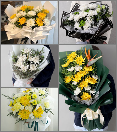 江苏无锡江阴市周庄镇三房巷村白事花束代送